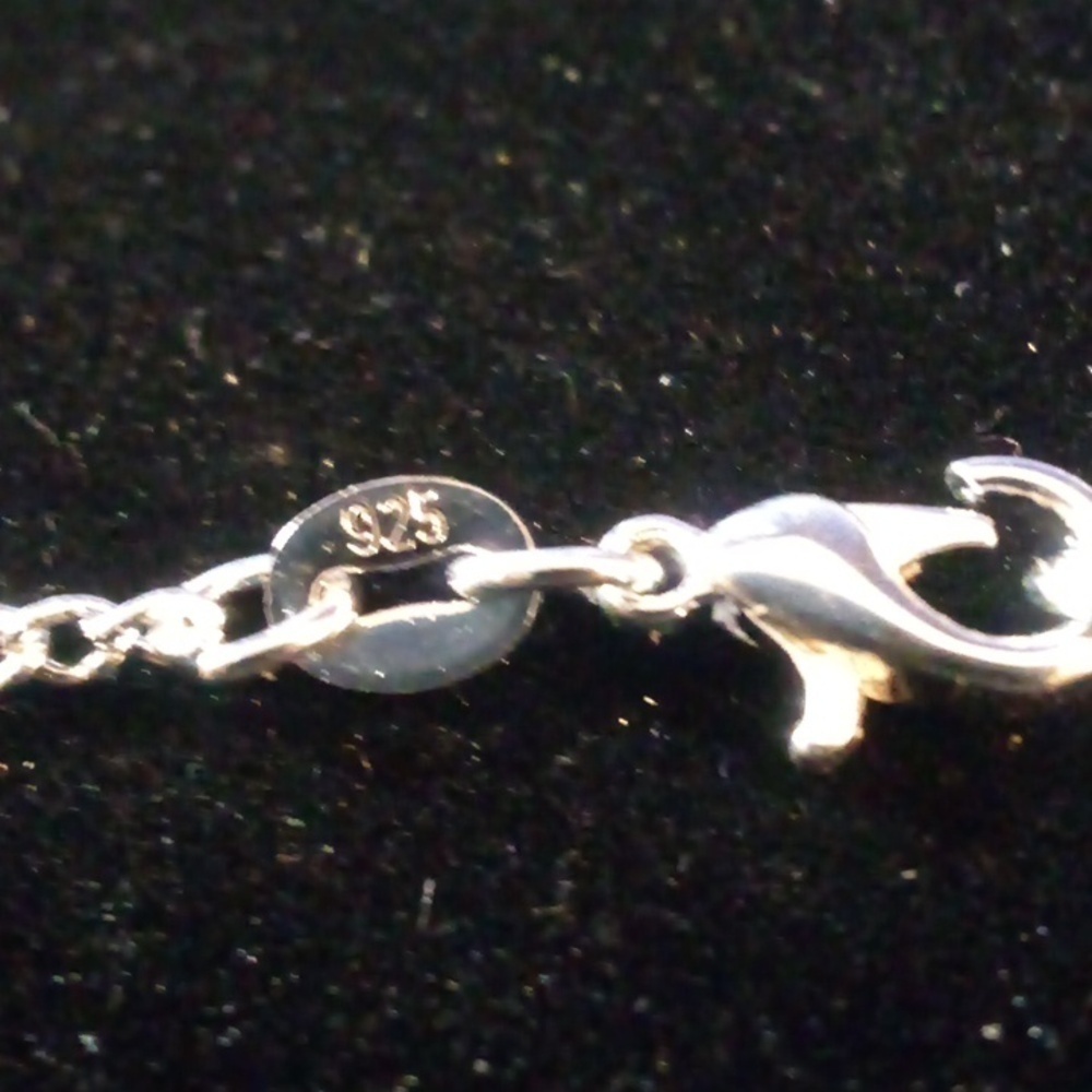 💝2/$20💝 NIP - Green & White Garden Quartz Heart Shape Stone Pendant Necklace - Picture 6 of 9